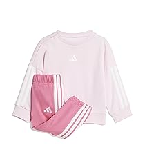 adidas Unisex – Bimbi 0-24 ESSENTIALS JOGGER, Clear Pink, White, White, 2-3 Years