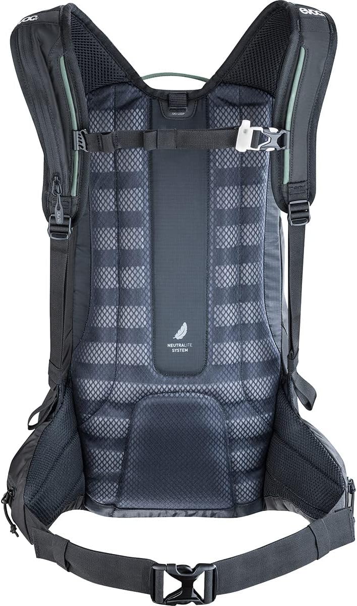 Evoc Black Line - 28 Litre Snowboarding Backpack With Built-In Back Protection (Default , Black)