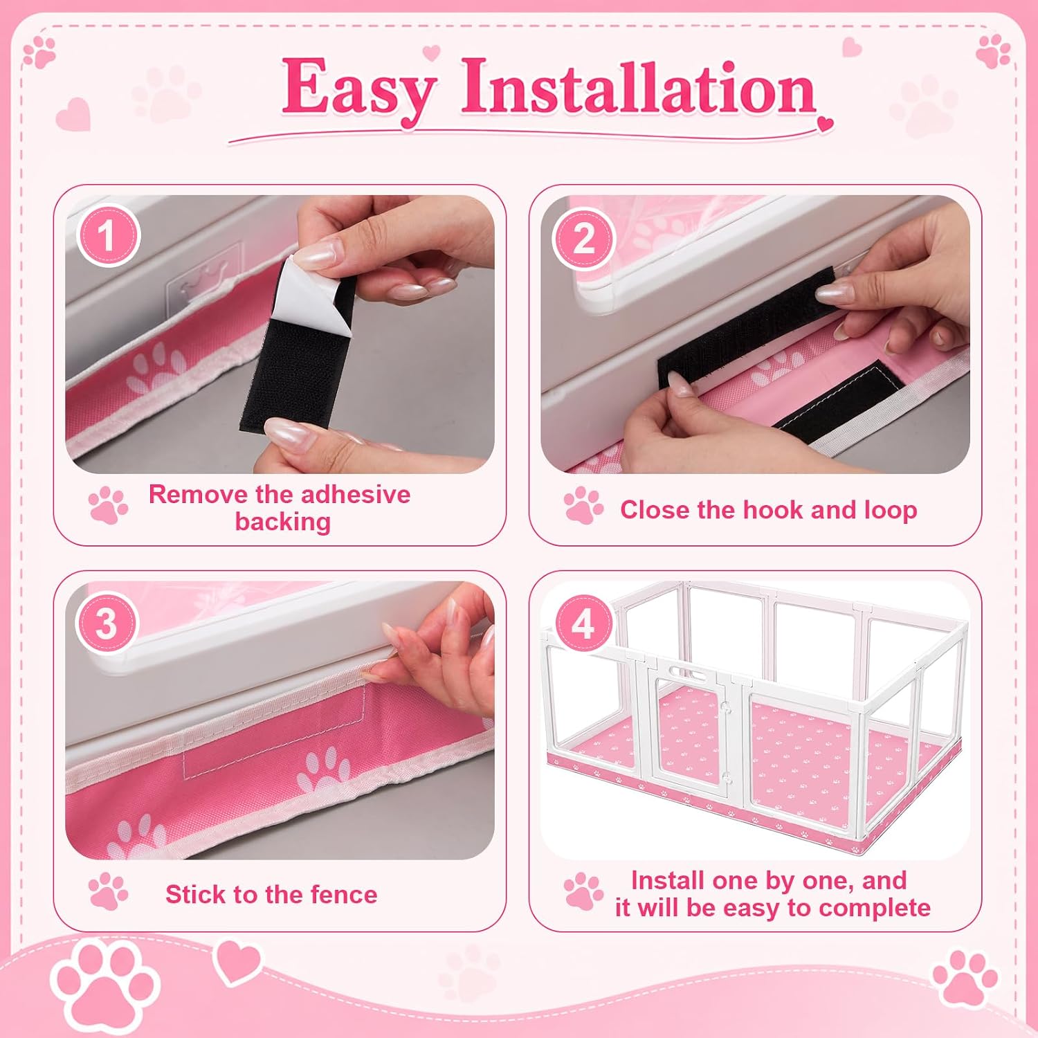Dog Playpen Bottom Pad Fits for 60'' x 40'' Acrylic Puppy Playpen Only Pad