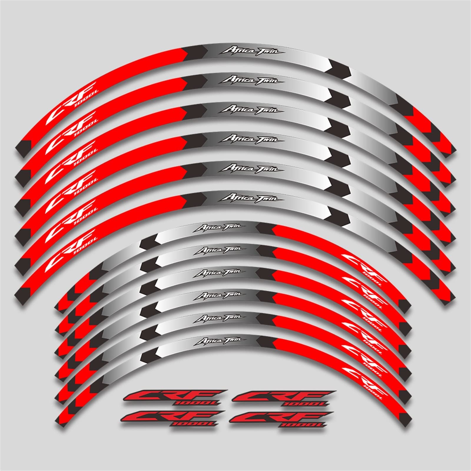 Motorfiets Accessoires Wiel Strepen Sticker Velg Hub Reflecterende Decals Voor Africa Twin Crf1000l CRF 1000L CRF1000 L (Color : 10