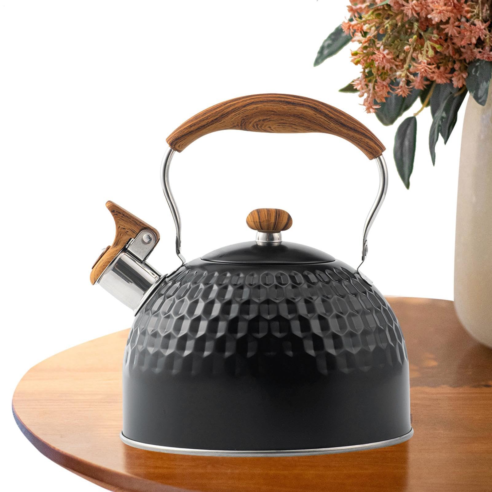 Bollitore per Acqua | Bollitore a Fischio Vintage da 2,5 Litri, A Fischio | per Cucina Picnic Giardino Feste all'Aperto Appartamento Campeggio