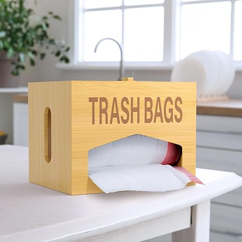Miniatura 4 de Dispensador de bolsas de basura extra grande, soporte dispensador de bolsas de basura debajo del fregadero, organizador de contenedores de basura,