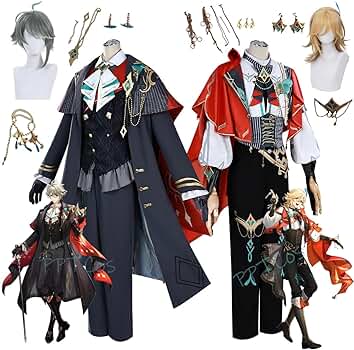 原神 カーヴェ コスプレ衣装 靴付き Amazon.co.jp: [FENGLEI] 原神 カーヴェ コスプレ衣装＋ウィッグ＋靴