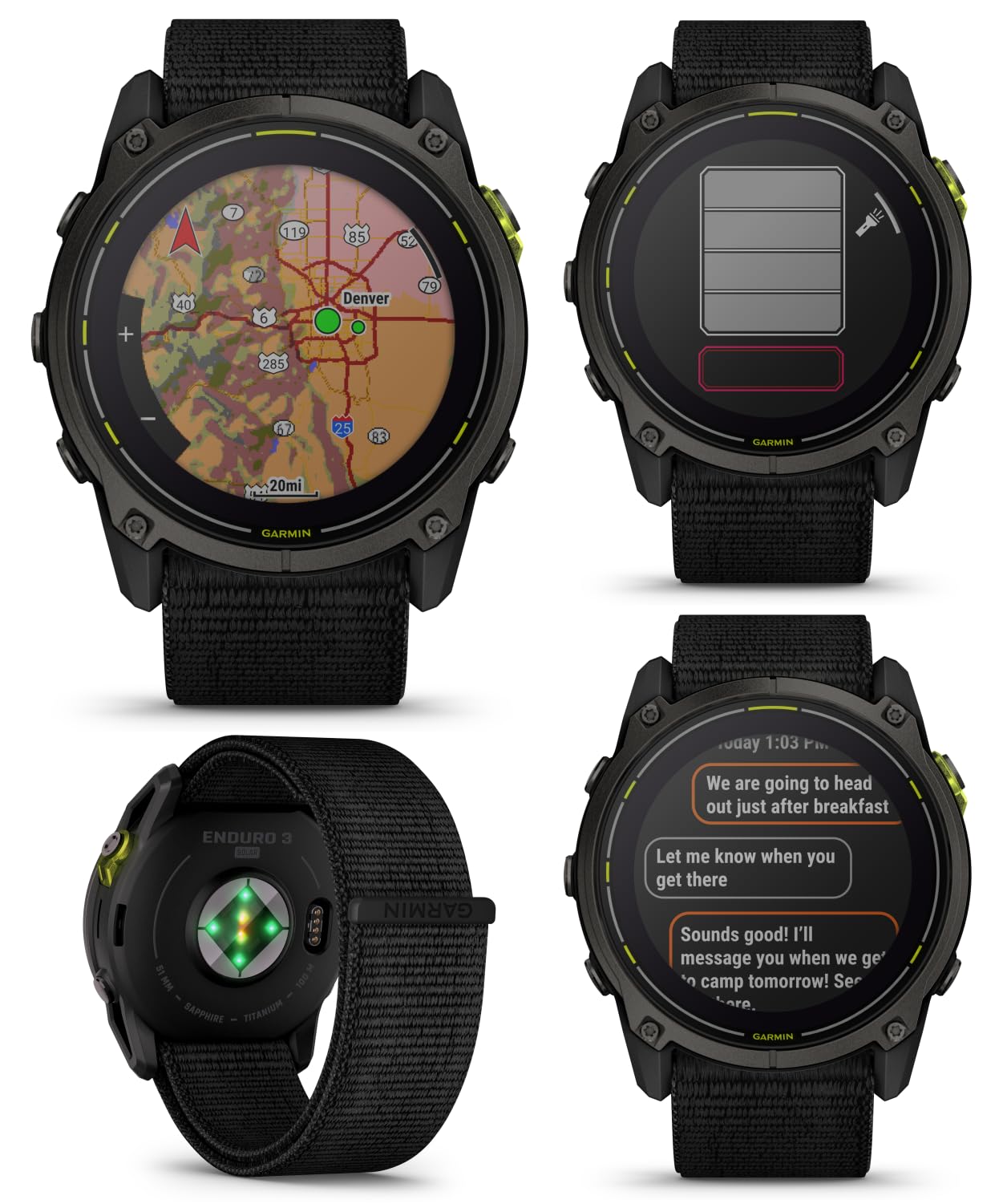 Amazon.com: Wearable4U Garmin Enduro 3 – 51 mm, Solar, Sapphire 