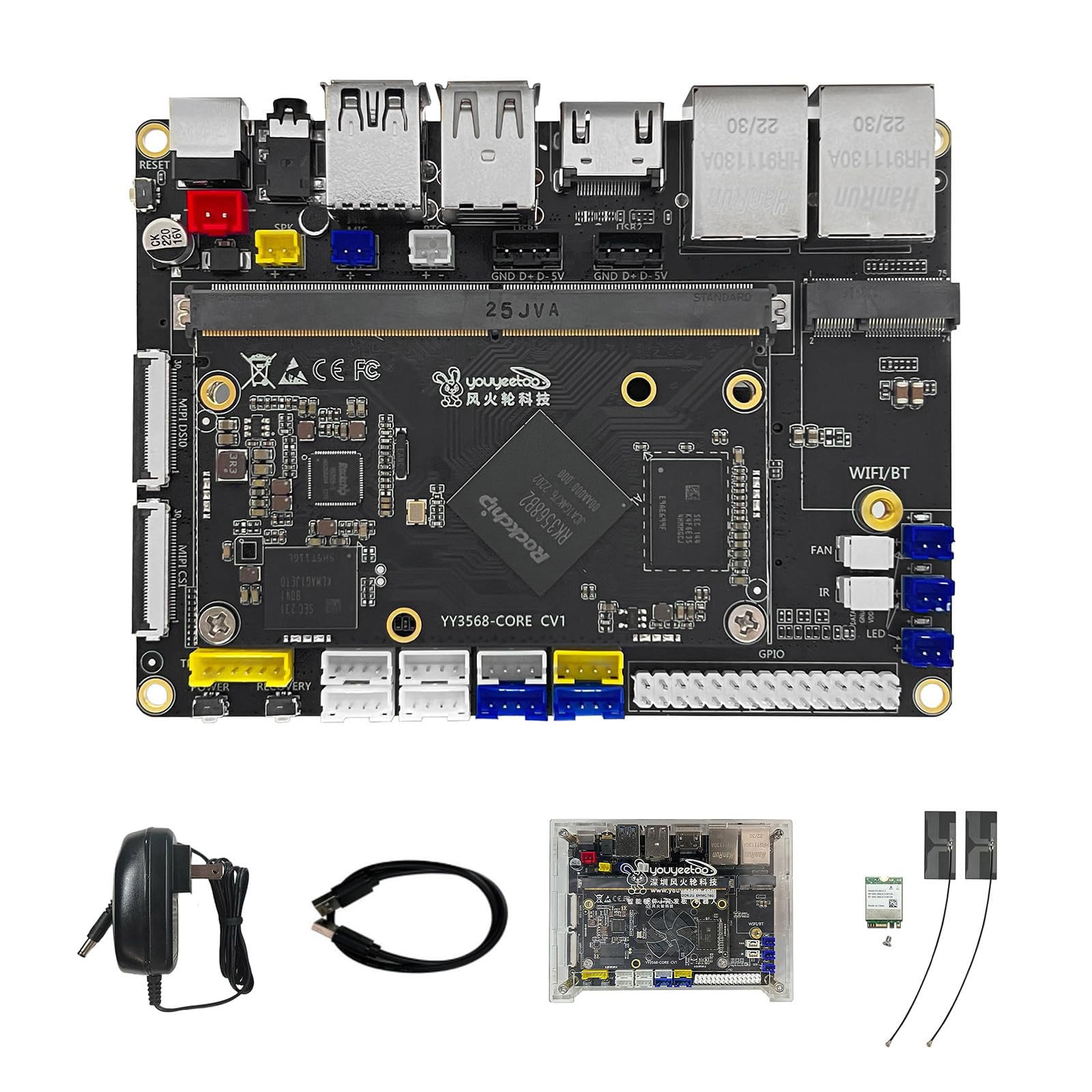 Amazon.com: youyeetoo YY3568 Devkit,4GB LPDDR4 32GB Emmc, RK3568 