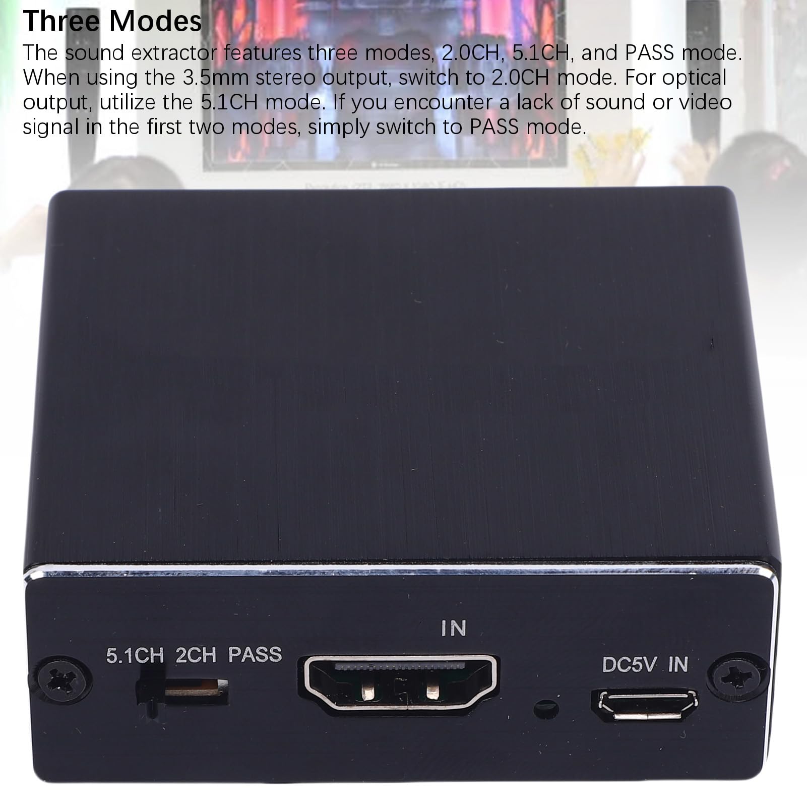 Vikye Rozdzielacz Ekstraktora Audio HDMI, Adapter Audio 4K HDMI na Optyczny AUX 3,5 Mm, Stereofoniczny Analogowy Dźwięk SPDIF L/R Obsługa HDCP Digital DTS 5.1 PCM