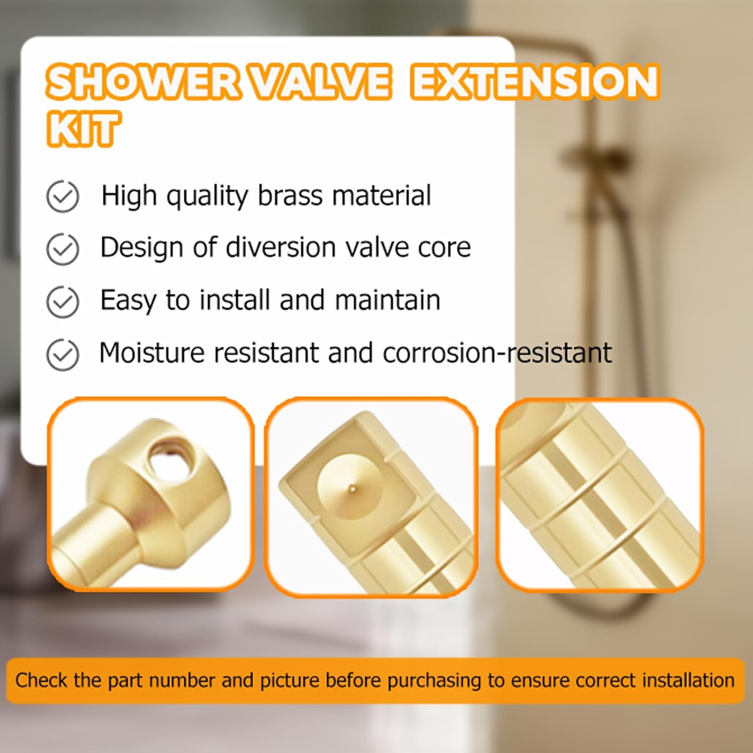 RP75137 Shower Valve Extension Kit-Delta Tub and Shower Faucets Diverter Valve,Delta Series 3 and 6 Settings Diverter (R11000), With Brass Extension Stems, Screws, a Cross Screwdriver, an Allen Wrench