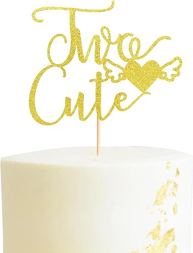 Dos bonitas decoraciones para tartas para bebé niña y niño  Selección de pastel de segundo cumpleaños  Suministros de decoración de fiesta de feliz disponible en Yaxa Peru