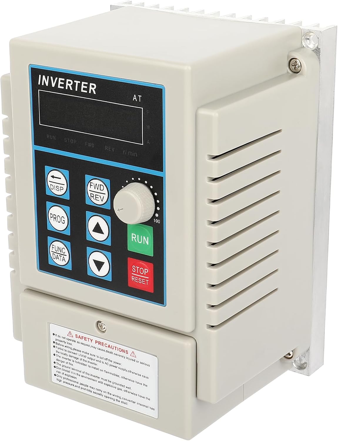 Dollate Variable Frequency Inverter 0.75KW VFD Single Phase to Three Phase Spindle Motor Speed Control Frequency Converter VFD Phase Converter for Motor Speed Control