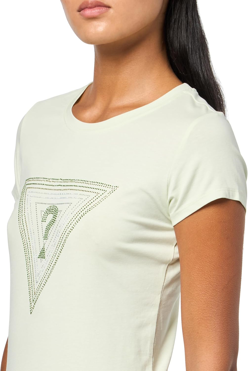 Guess Womens Ss Triangle Ombre R3 Tee - Image 3