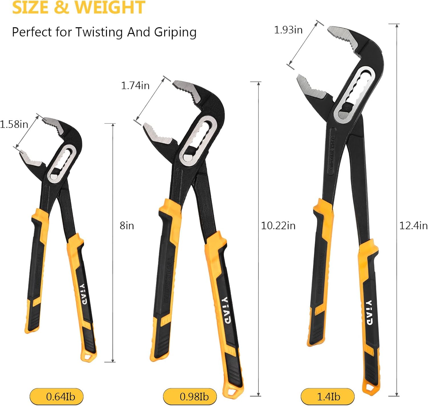 【修繕不求人】wiselifetech 水泵鉗 3 件組 $13.43