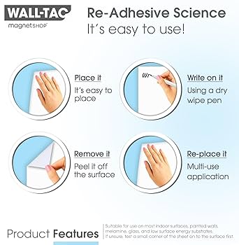 Planner Da Parete Adesivo A3 - Calendario Mensile Riutilizzabile, Lavagna Cancellabile