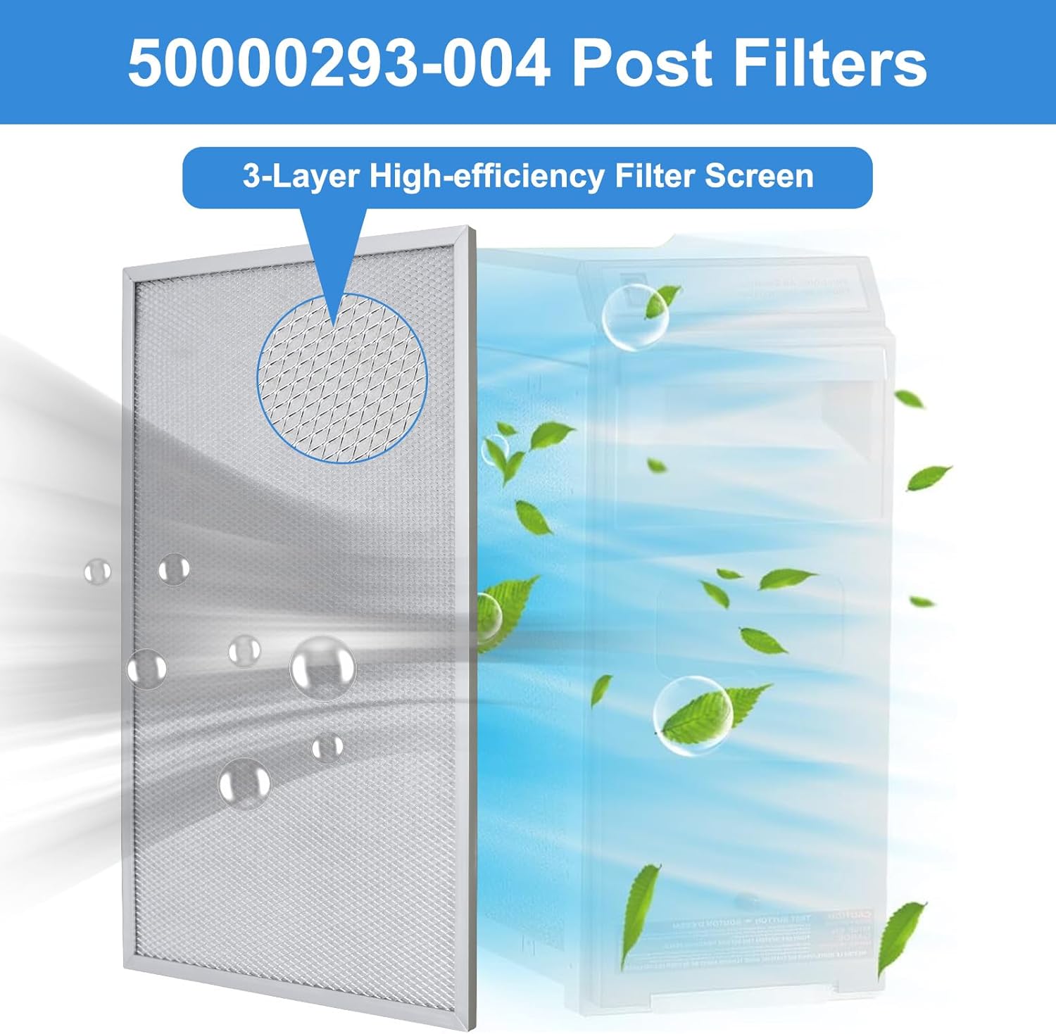 Upgraded 50000293-004 Post Filters Compatible with HoneyWell Electronic Air cleaner Filter F300E F300A F50F F58F, 20" X 12.5",2 Packs