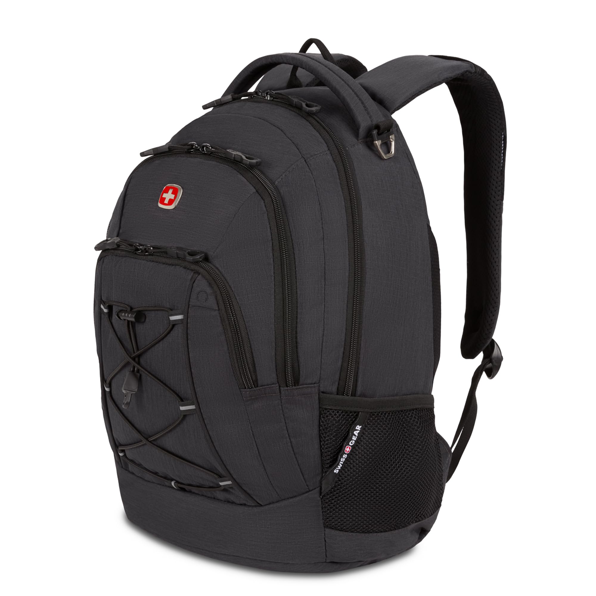 SwissGear Unisex's 1186 Bungee Backpack, Grey (Laptop Version), 17.75 Inch