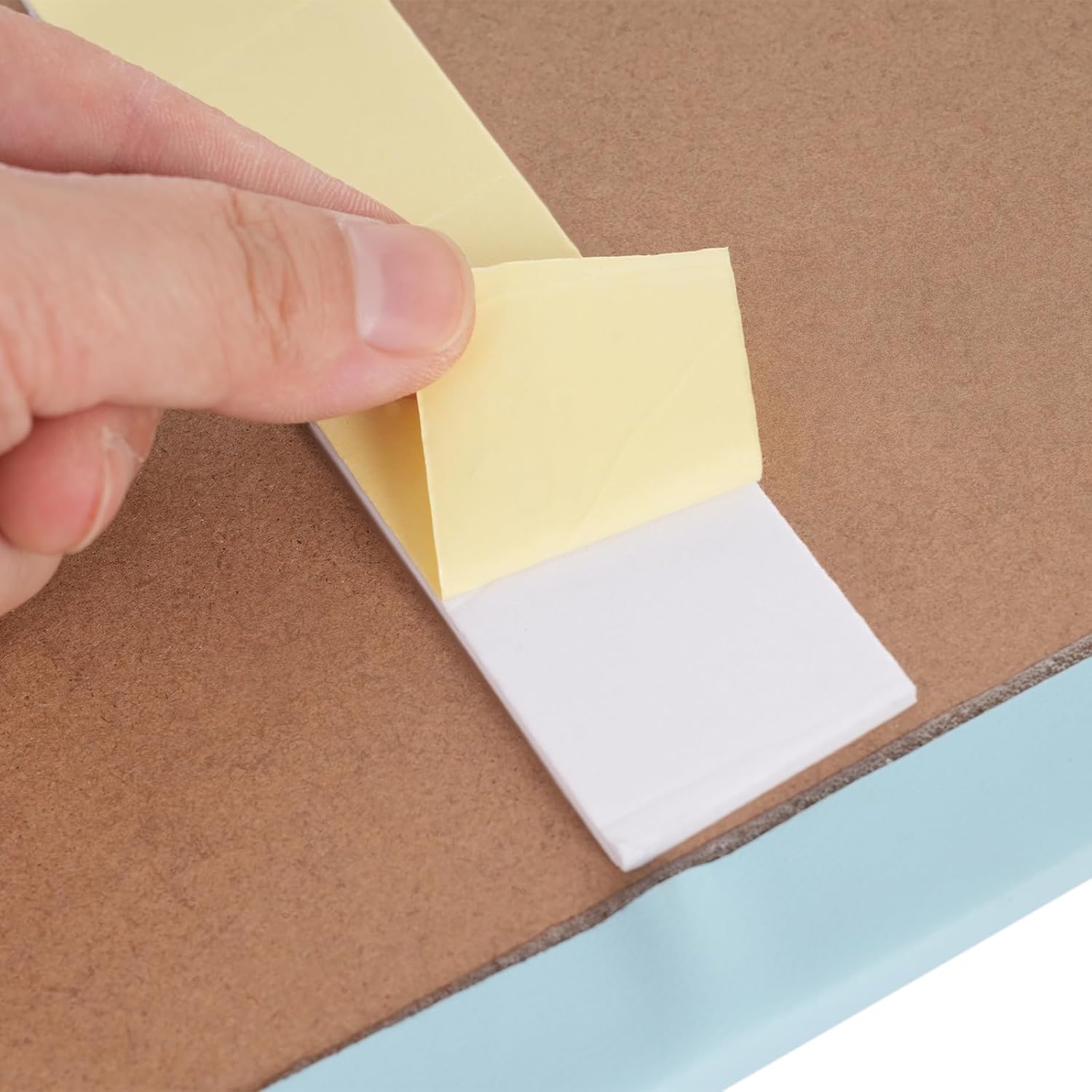 8 Pcs 3D Anti-Collision Wall Padding for Kids, 7.87''D×19.69''H Peel and Stick Headboard Upholstered Wall Panels, Nursery Decor Wall Padded, 3D Wall Stickers for Playroom (Beige + Wearable Dark Blue)