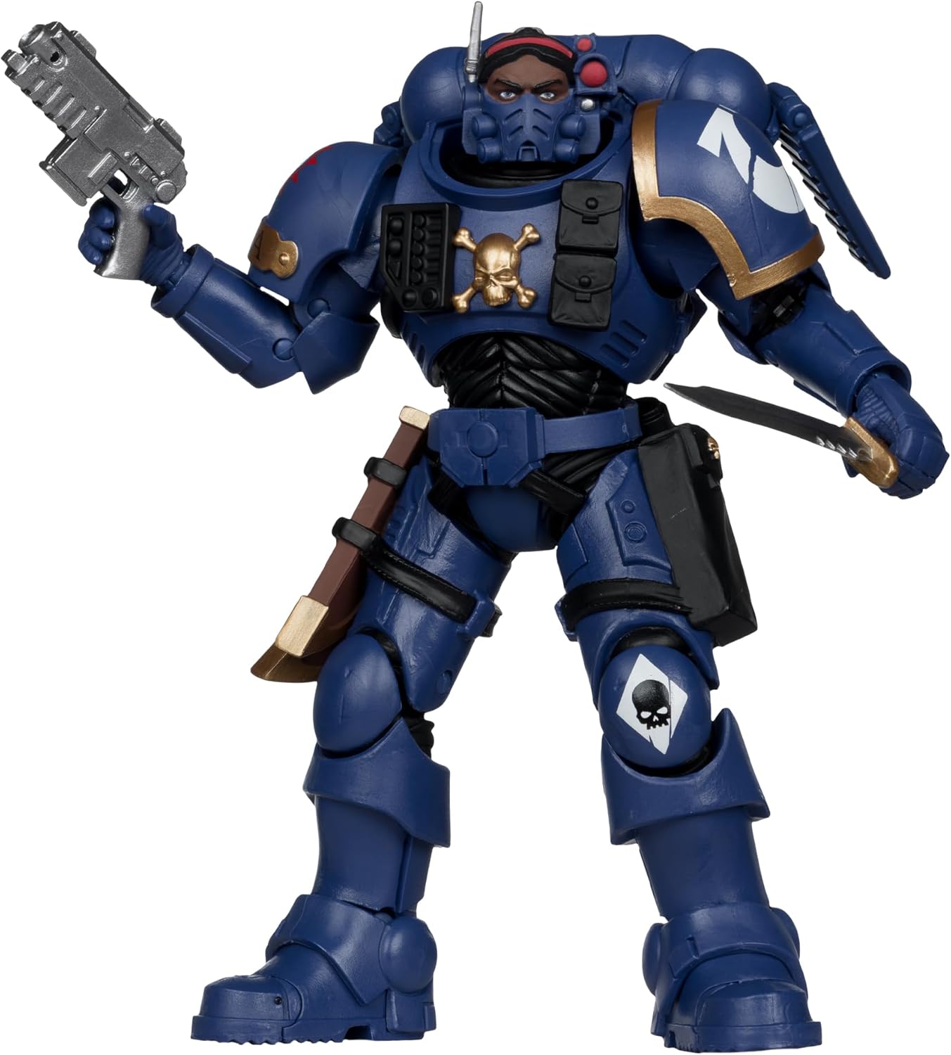 McFarlane Toys- Warhammer 40,000 Lieutenant in Phobos Armour (Ultramarines) 7in Figure