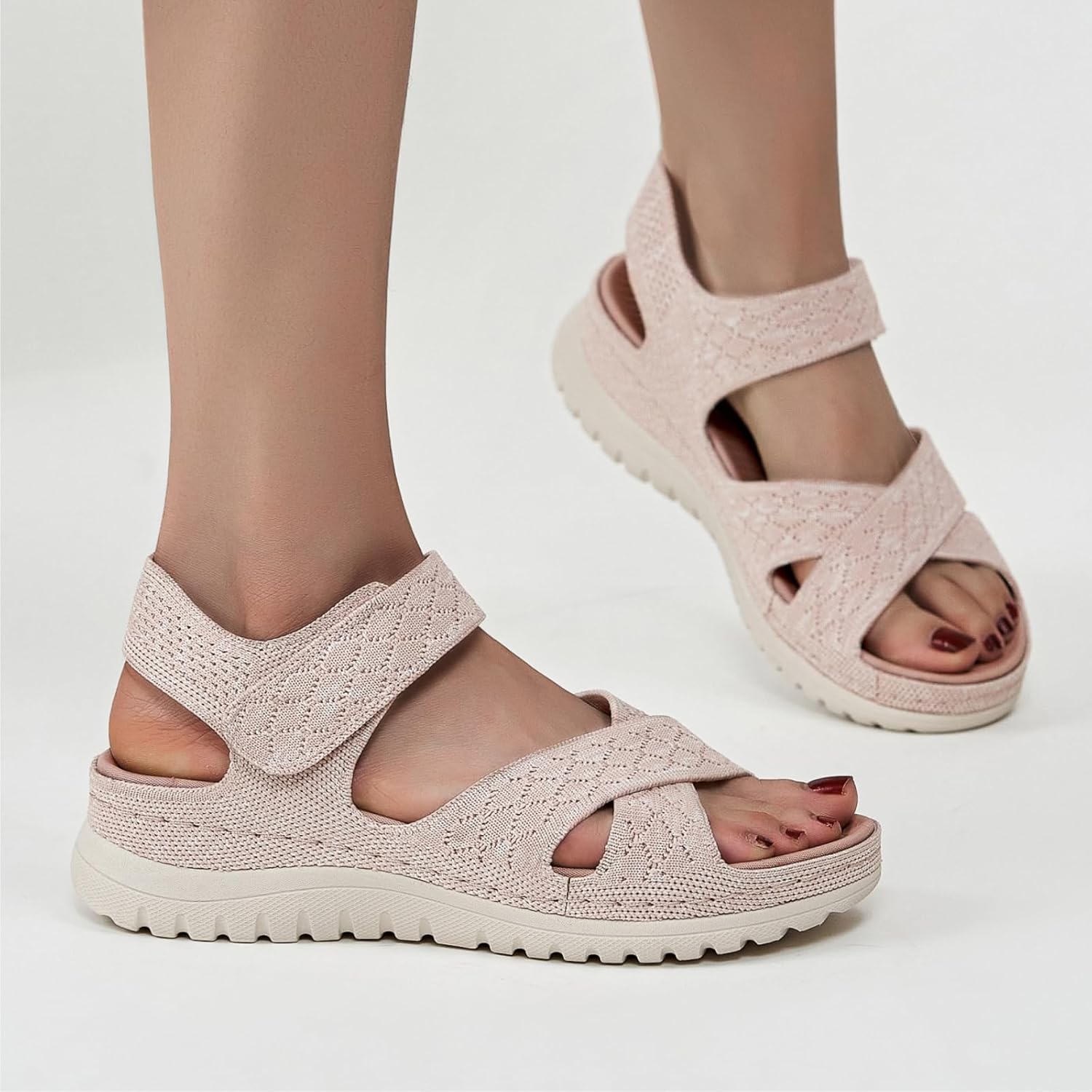 Womens Sandals Summer Dressy Gladiator Flat Comfortable Walking Shoes with Non Slip Casual Beach Sandal