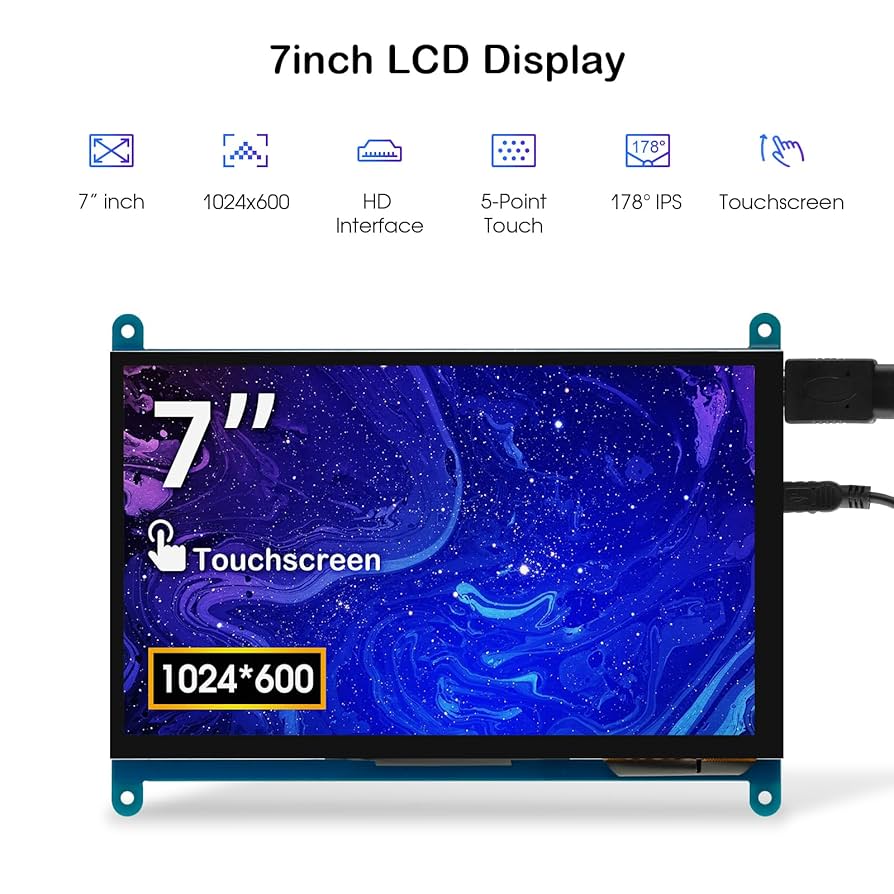 Amazon.co.jp: ELECROW 7インチ タッチスクリーン モニター 1024