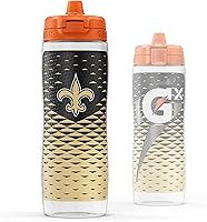 Vista 13 de Gatorade Gx NFL - Botellas antideslizantes para apretar, 30 onzas líquidas, sistema de hidratación Gx Miami Dolphins