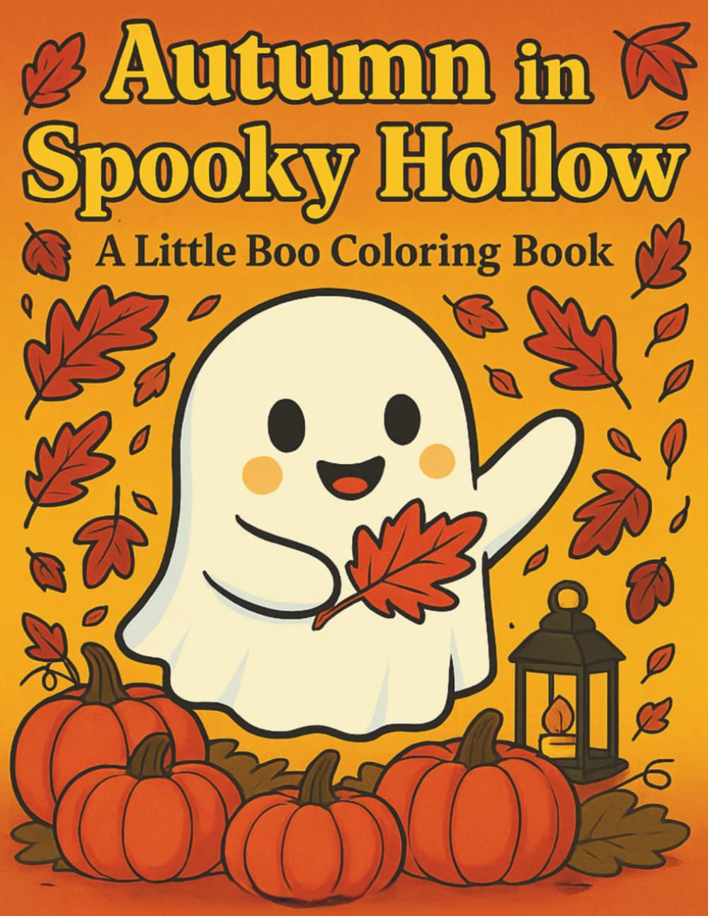 Autumn in Spooky Hollow: A Little Boo coloring book: Relax and Color the Cozy Corners of Spooky Hollow
