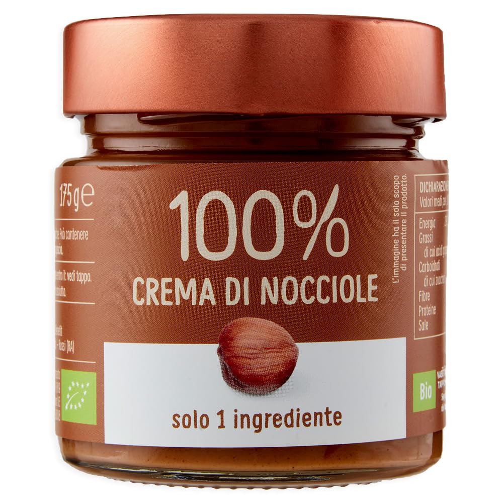 2X Crema di Nocciole Tostate Pura al 100% Biologica 175g
