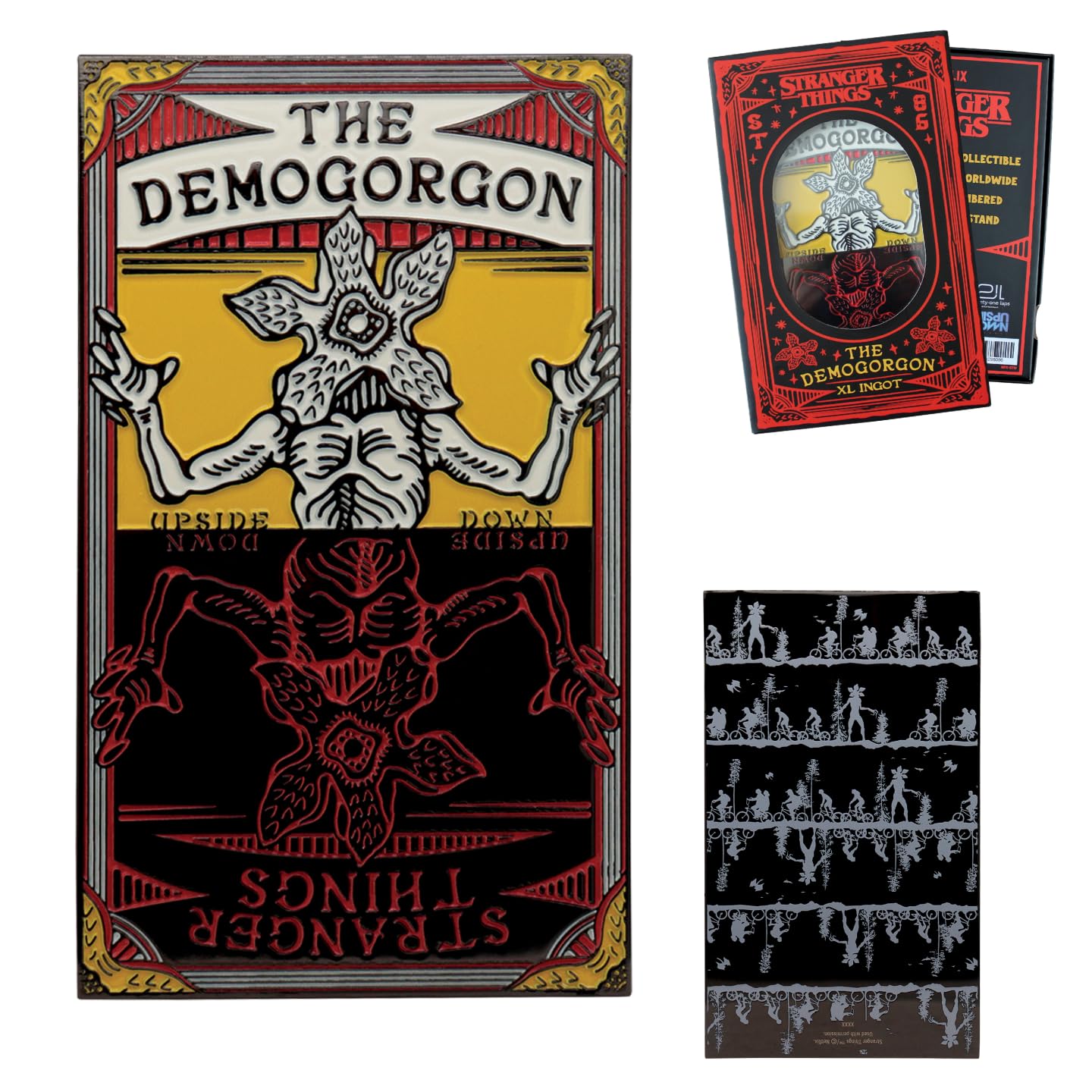 Fanattik Multicolor Stranger Things Xl Demogorgon Collectible Metal Ingot