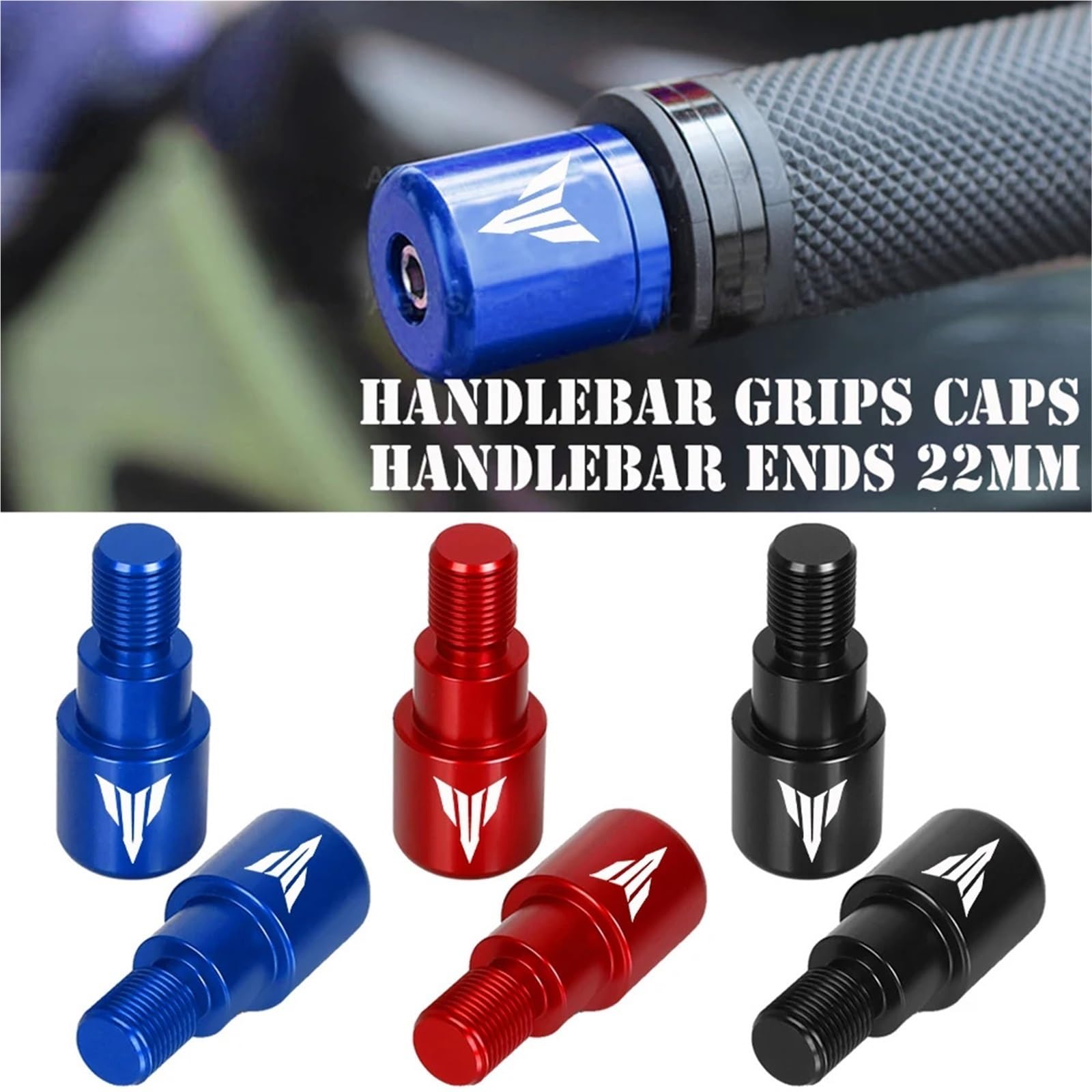 Embouts de Guidon de Moto compatibles avec MT-07, MT-09, MT-10, MT-125, MT 07, 09, 10, 125 2014-2021