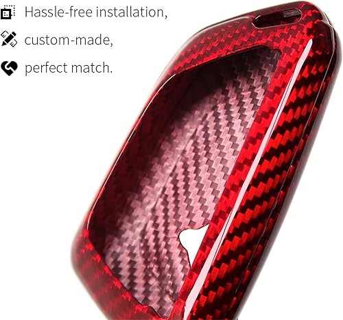 Miniatura 4 de G Brand Genuine Carbon Fiber For Chevrolet Corvette C8 Key Fob Case Cover 2020 2021( Red, Black) Keyless Entry Shell Trim (Royal Blue), 3.3*1.7