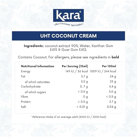 Kara Coconut Cream, 33.8 Fluid Ounces