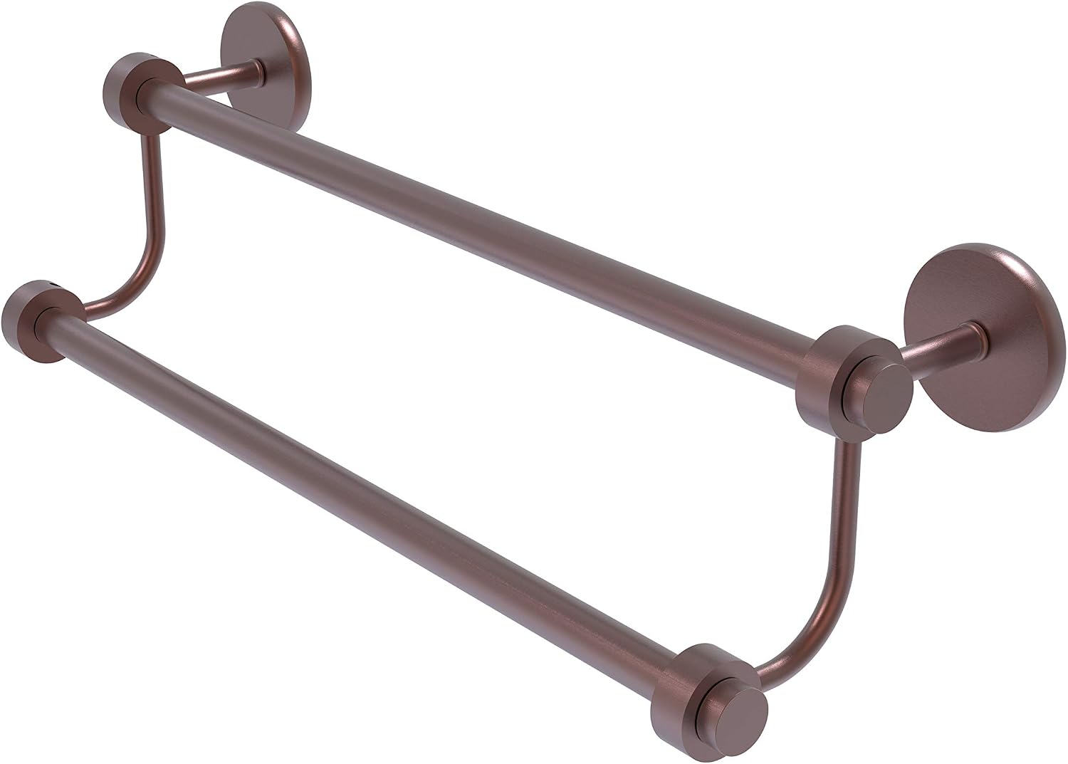 Allied Brass 7272/18 18 Inch Double Towel Bar, Satin Chrome