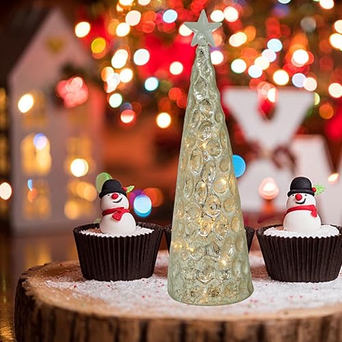 Miniatura 3 de Relleno decorativo de escritorio, mantel de escritorio, fiesta, bolsa LED artificial, relleno de ventana de cristal, árbol de Navidad iluminado con