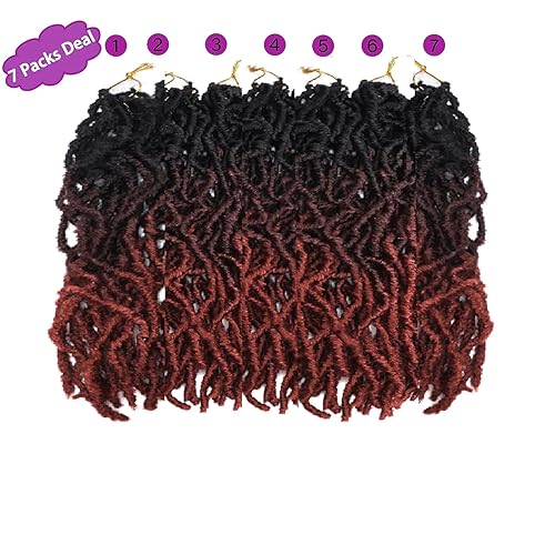 Miniatura 4 de 7 paquetes de rastas suaves de 18 pulgadas, trenzas onduladas de pelo sintético rubio, extensiones de cabello ondulado, rastas de diosa preenlazadas