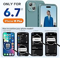 Vista 510 de Miracase Funda diseñada para iPhone 13 Pro Max con protector de pantalla, [forro de microfibra suave antiarañazos], funda protectora de silicona