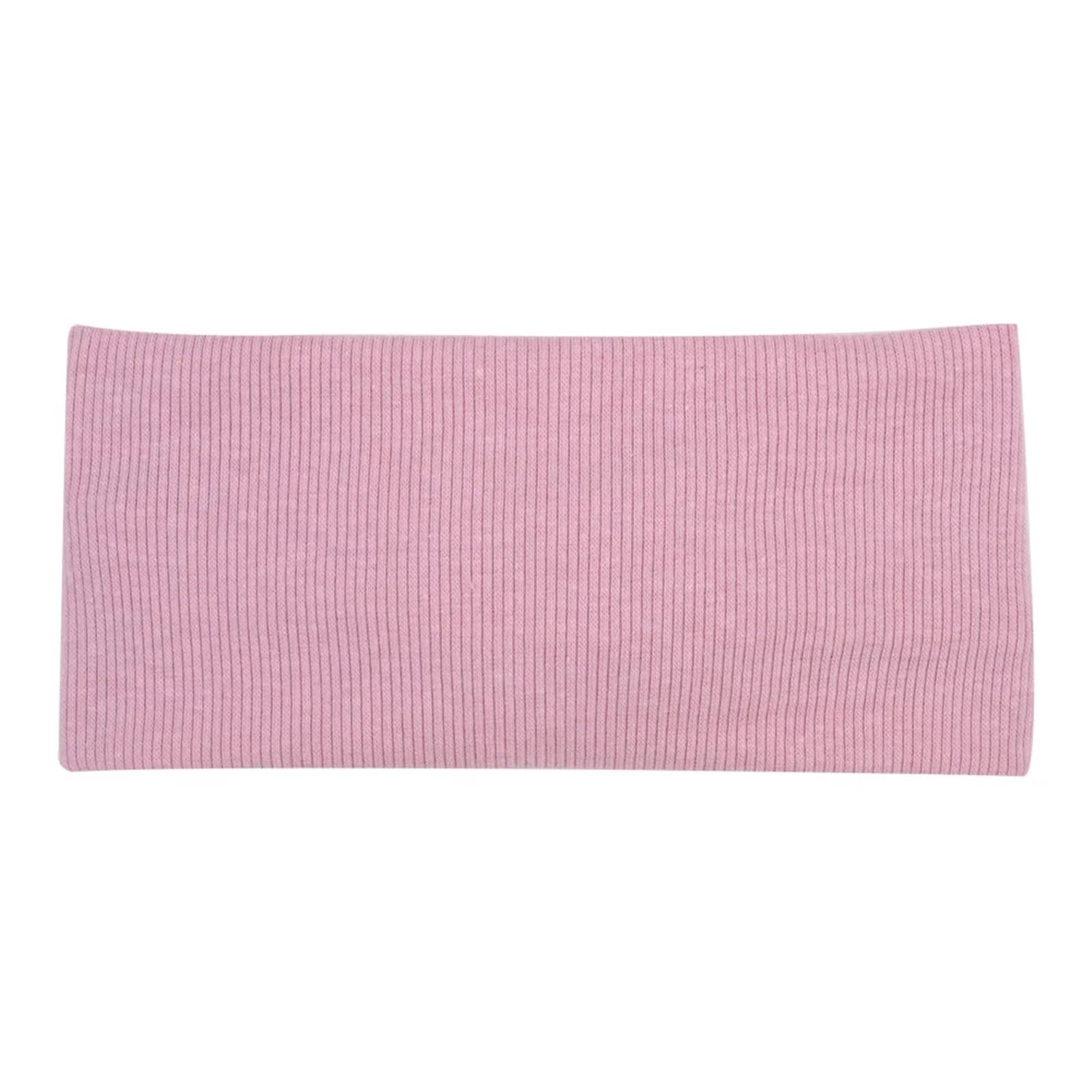 Winter-Haarband 3 stücke Frauen Mädchen Einfarbig Haar Bands Gestrickte Baumwolle Stirnbänder Kreuz Turban Verband Bandanas Haarbänder Haar Zubehör Zur Dekoration(Light pink)