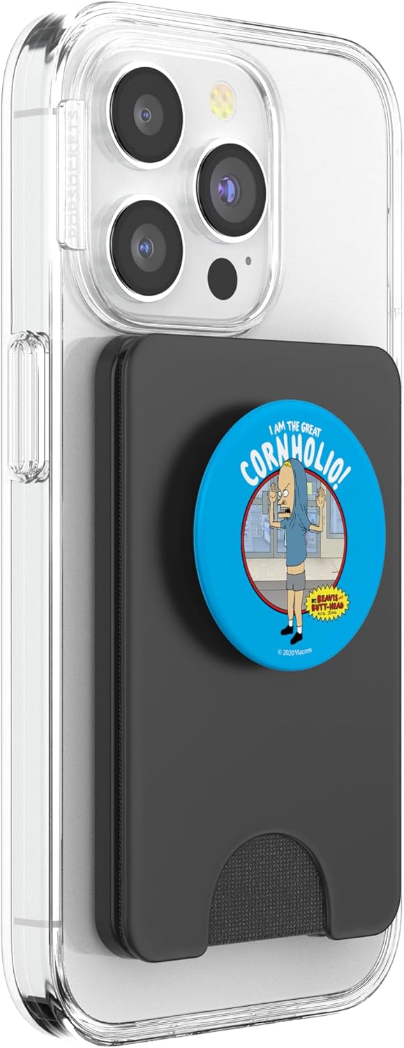 Beavis and Butt-Head I Am The Great Cornholio PopSockets PopWallet for MagSafe