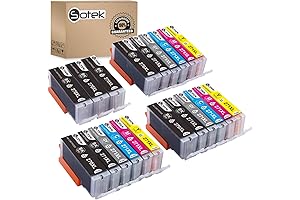 Sotek TS9020 Ink Cartridges: Replacements for Pixma with 21 Cartridges and Gray