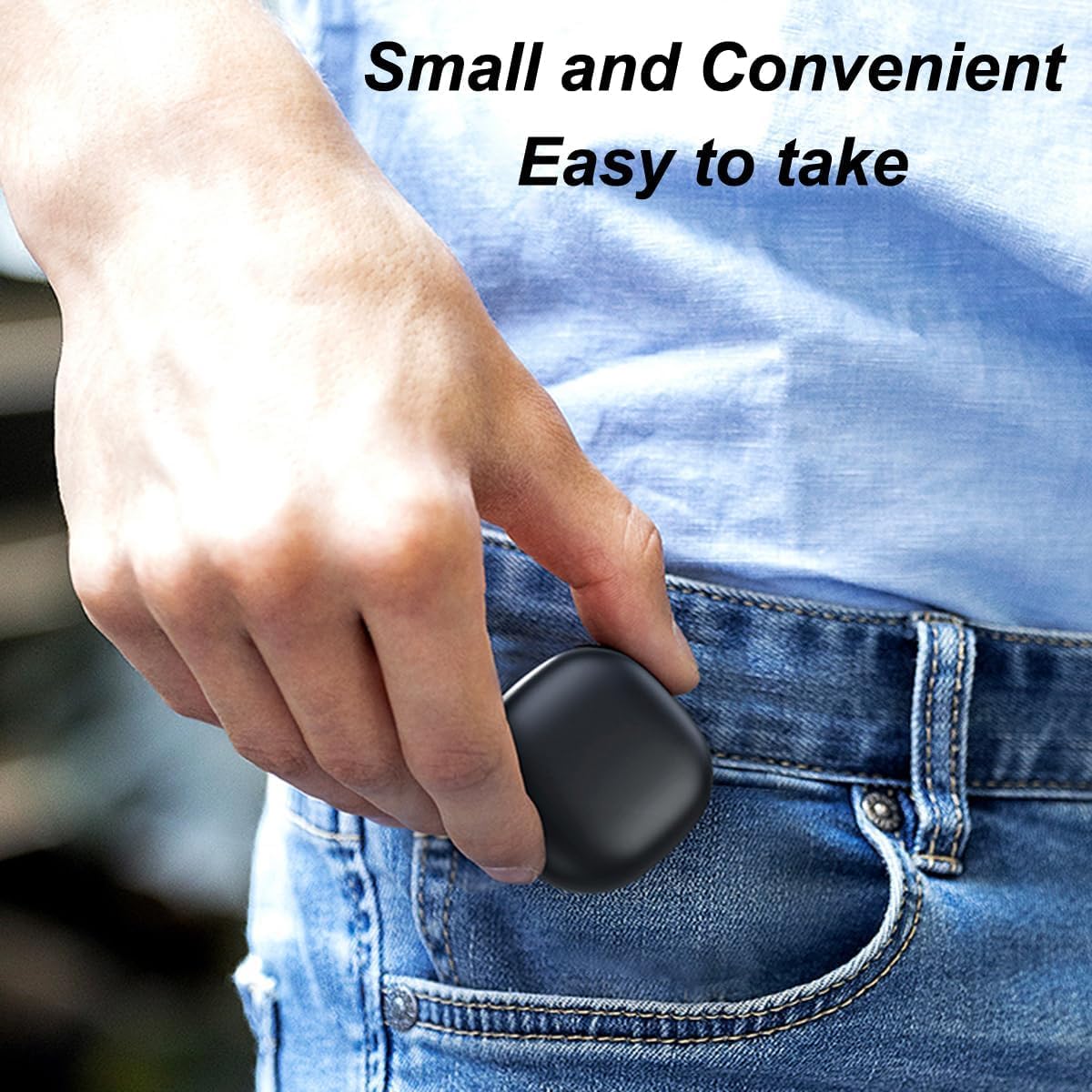 Image showing a smart ring placed inside the open CNBRO R02 charging case, ready for charging.