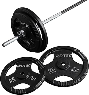 IROTEC（アイロテック）アイアンバーベル60KGセット / バーベルセット バーベル ベンチプレス スクワット パワーラック