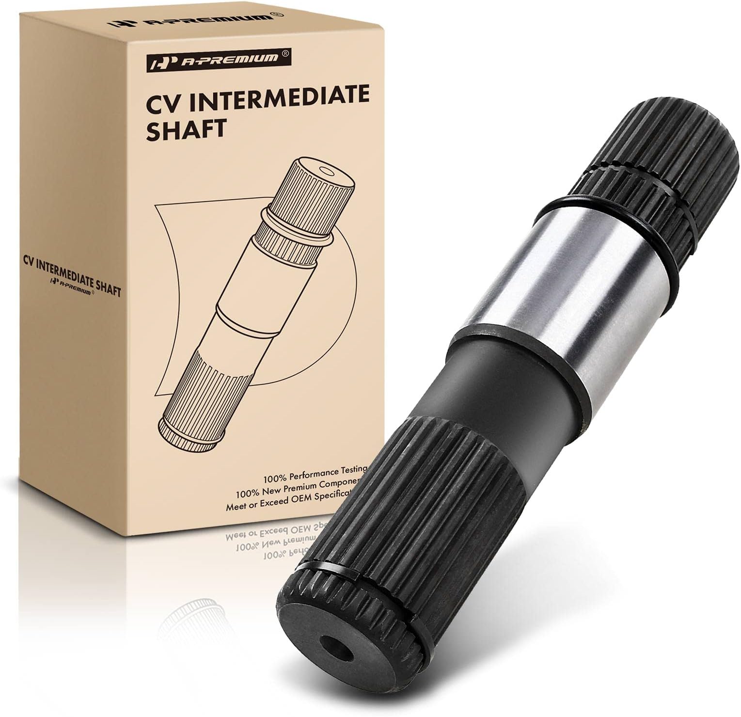 A-Premium CV Intermediate Shaft Compatible with Dodge Ram 1500 2002-2010, Dakota 2000-2010, Durango 2000-2009 & Chrysler Aspen 2007 & Ram 1500 2011, 4WD, Front Left Driver Side