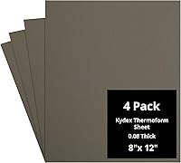 Vista 22 de Kydex Sheets - Solid Color DIY Kit for Crafting Holsters, Sheaths, and Mag Pouches - (8x8, 8x12, 12x12), Premium Thermoform Sheets - Thick, Durable
