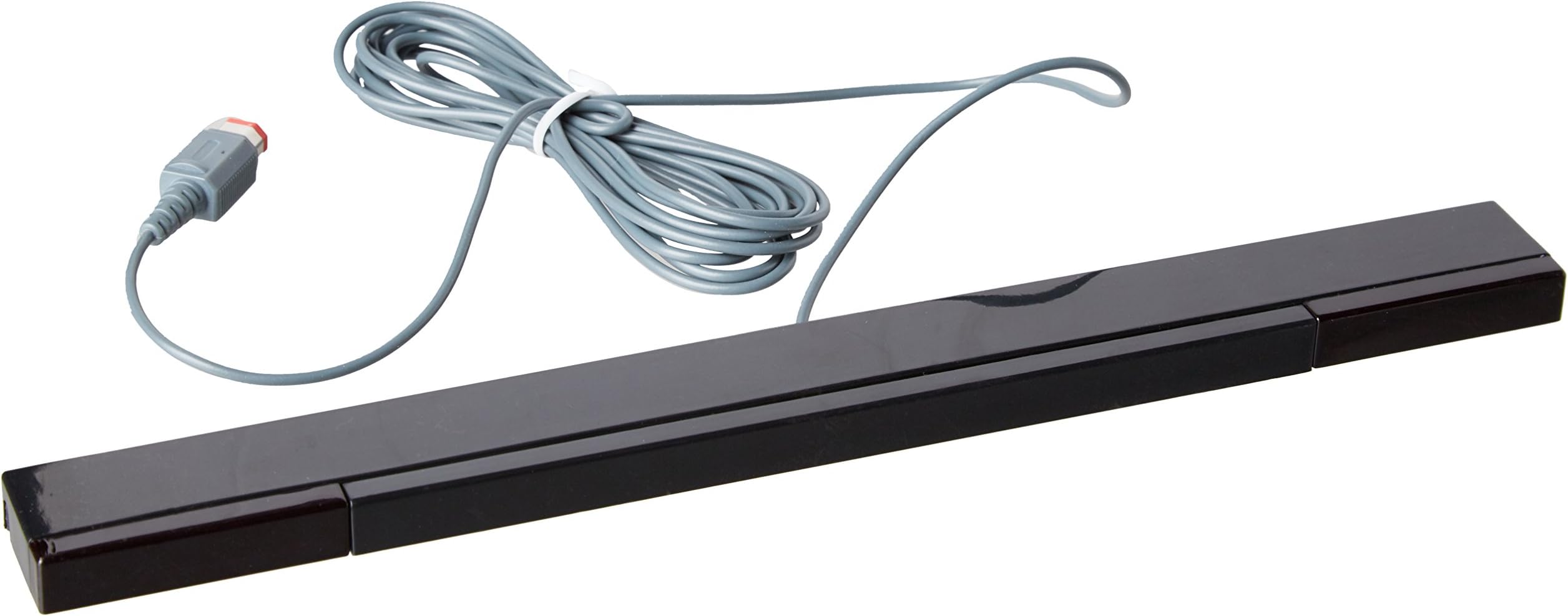 Sensor bar for Nintendo Wii wired infrared LED bar compatible with Wii remote & motion plus, includes clear stand – black | ZedLabz