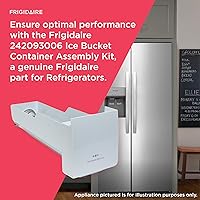 Vista 4 de Frigidaire 242093006 Kit de montaje de contenedores de cubo de hielo para refrigeradores, color blanco