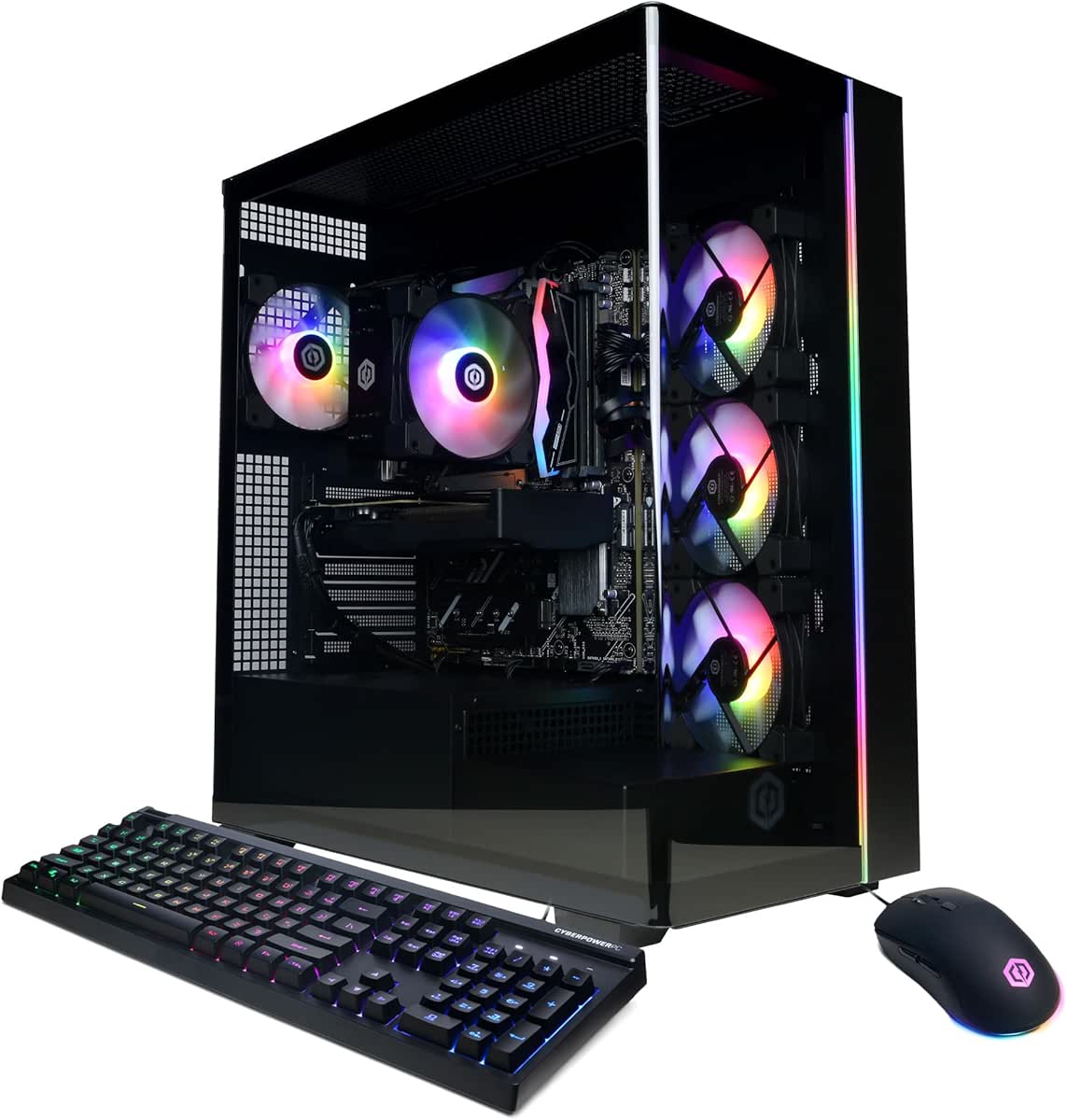 CyberPowerPC Gamer Master Gaming PC, AMD Ryzen 7 8700F 4.1GHz, GeForce RTX 5060 Ti 8GB, 16GB DDR5, 1TB PCIe 4.0 SSD, WiFi Ready &amp; Windows 11 Home (GMA2900A2)