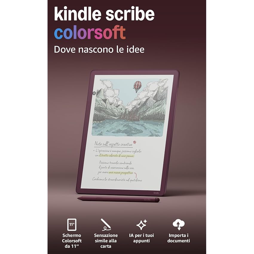 Amazon Kindle Scribe Colorsoft 64 GB (ultimo modello)