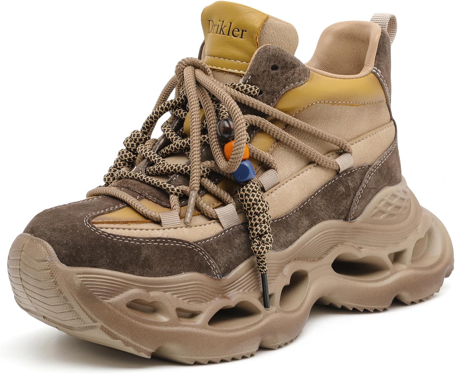 Women's Wedge Walking Shoes Chunky Platform Comfort Fashion Sneaker Lace-Up Casual Non-Slip Running Shoes