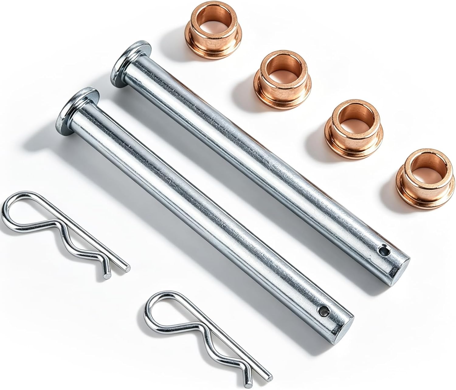 OUKENS Metal Door Hinge Pins Kit, Front Driver Side Door Hinge Pin Replacement Fitscreen Door Hinges Replacement for Ford Mustang 1994-2004, Includes 2 Pins 4 Bushings 2 Screws