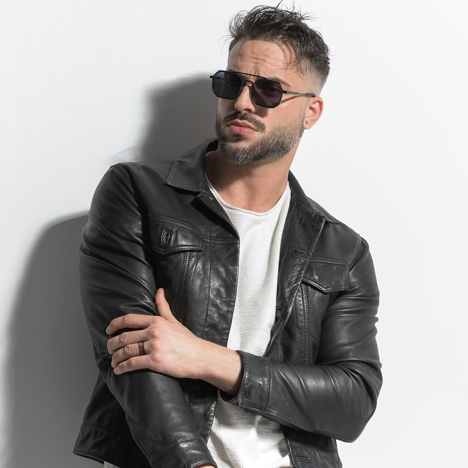 King Will Mens Wooden Wedding Band 8mm Nature Koa Wood Wedding Rings with Inlay - Image 5