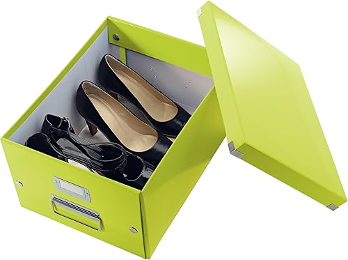 Vista 84 de Leitz Caja de almacenamiento A5, rango de clic y tienda 60430001 - Caja de almacenamiento pequeña, blanca A5 Azul (Ice Blue)