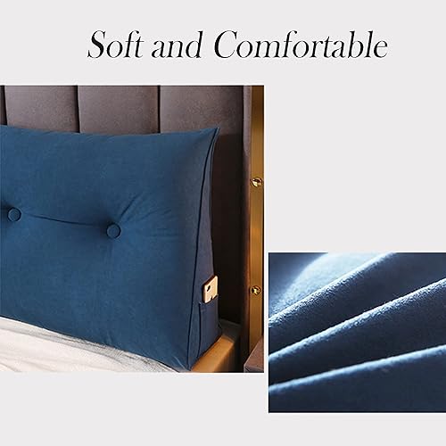 Miniatura 3 de RAKTOV Cojín de lectura con respaldo de color sólido cojín de lectura para cama lumbar cojín de apoyo triangular para cabecero de cuña para