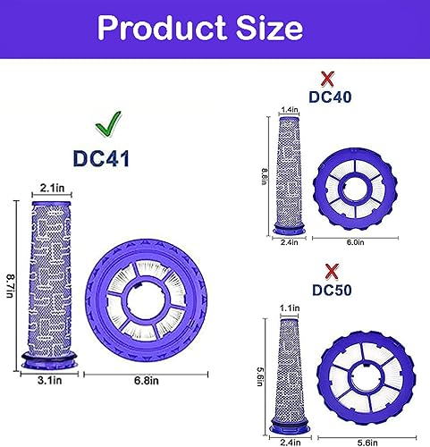 Miniatura 5 de SCREENTRONICS Filtro HEPA de repuesto para motor previo y poste, compatible con Dyson DC41 DC65 DC66 UP13 UP20 Animal Multi piso y bola aspiradora